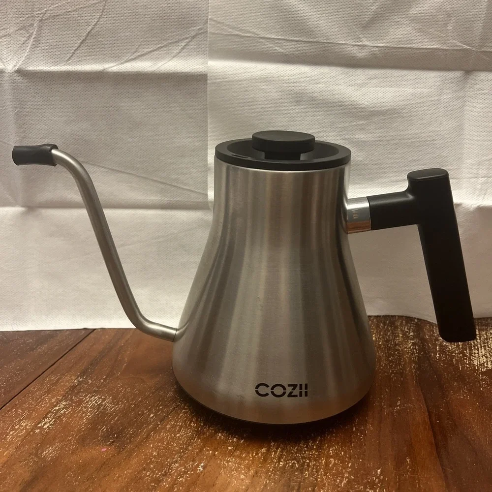 COZII Electric Gooseneck Coffee Kettle 0.9L Silver